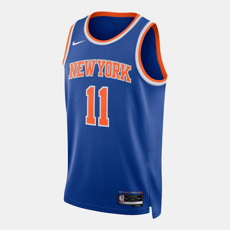 Nike Blue Men's NBA 22/23 New York Knicks Icon Edition Replica Swingman Basketball Jersey for Men | Best Price UAE